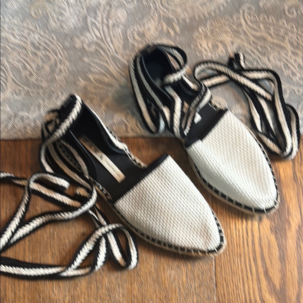 Zara Stylish Black and White Women's Shoes